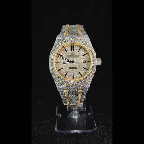 Moissanite Gold Watch